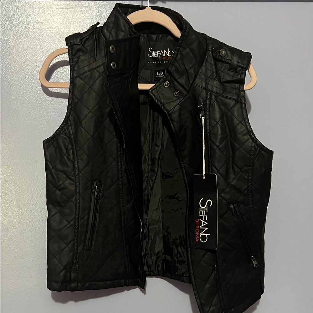 Black Quilted Women's Vest